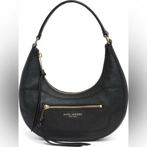 Small Leather Crescent Shoulder Bag